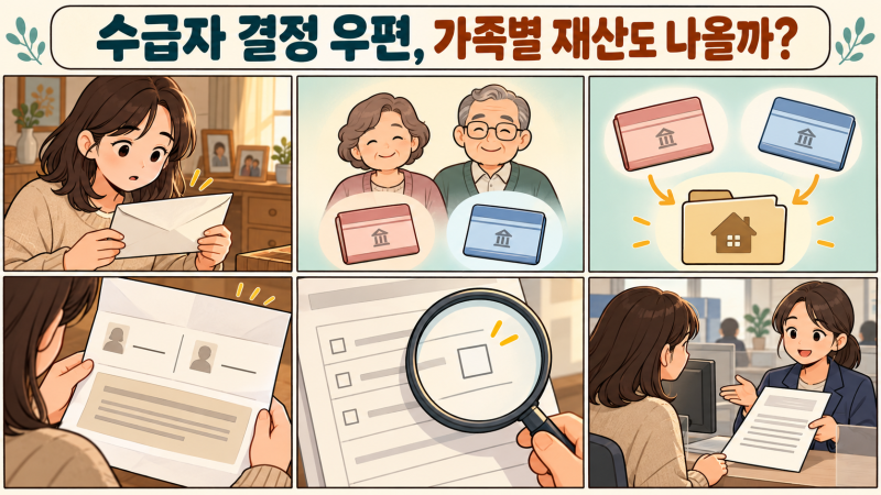 기초생활수급자 결정 통지서, 가족별 예금·빚까지 적혀 나올까?