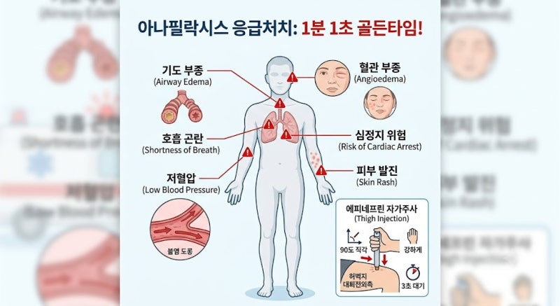 Ep. 1 - 1분 1초 골든타임! 아나필락시스 쇼크 증상과 에피네프린 응급처치 완벽 정리
