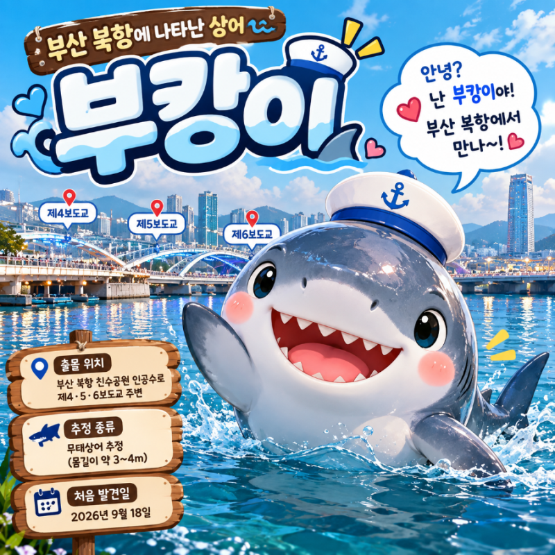 부산 북항 상어 ‘부캉이’ 화제! 출몰 위치부터 관람 팁까지