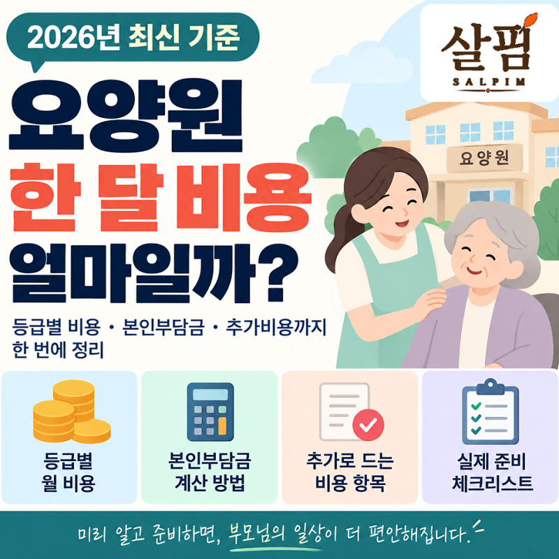 요양원 한달 비용 얼마일까?