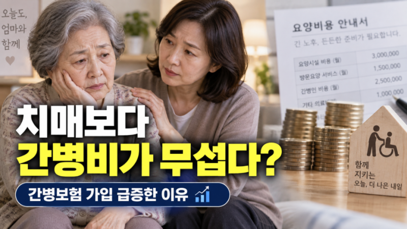 치매보다 간병비가 무섭다? 간병보험 가입 급증한 이유