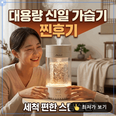 신일 가열식 가습기 대용량 세척편한 스팀 살균 후기