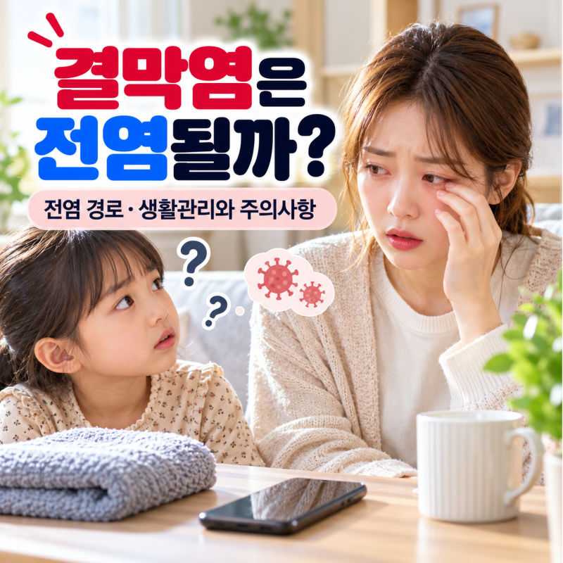 ️ 결막염은 전염될까? 전염 경로·생활관리와 주의사항
