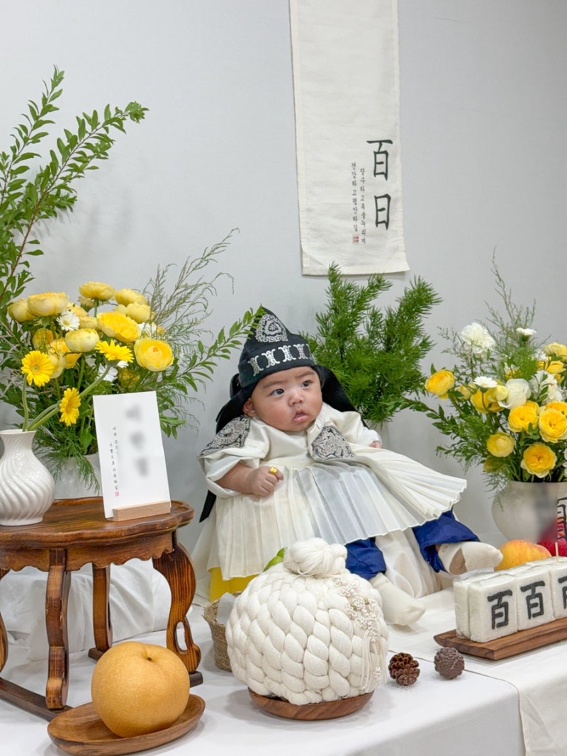 아기 셀프 백일상 후기, 백일상 대여부터 집에서 사진 잘 찍는 꿀팁까지