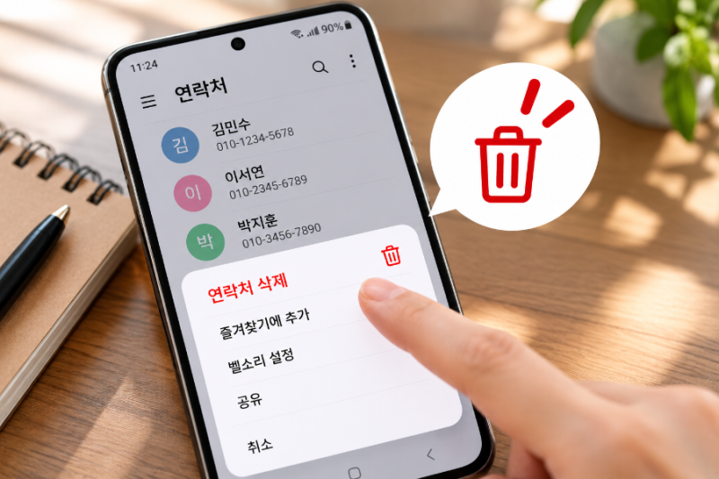 휴대폰에서 삭제한 연락처 복구 방법｜갤럭시 전화번호 되살리기