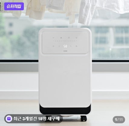 듀플렉스 D11 제습기 원룸 화장실 빨래건조 저소음 가성비 후기
