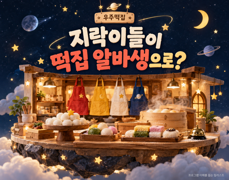 우주떡집 출연진·방송시간·OTT｜지구오락실 멤버들이 떡집을 차렸다고?