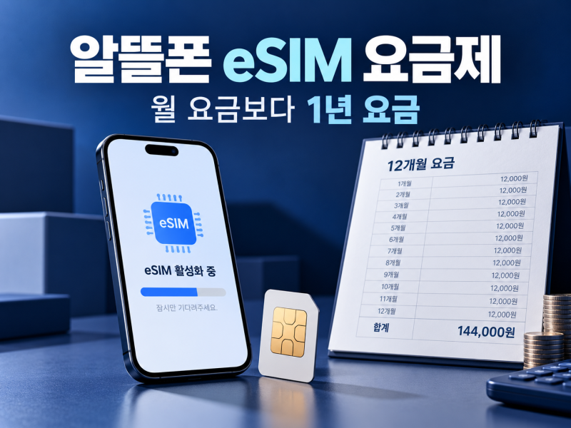 알뜰폰 eSIM 요금제, 월 2천 원만 보고 가입해도 될까? 1년 요금과 개통 조건을 비교했습니다