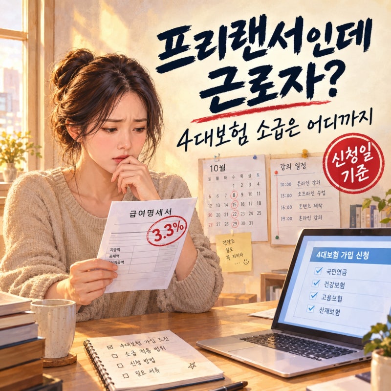 프리랜서 근로자성 인정 4대보험 소급, 퇴사 뒤에도 가능할까