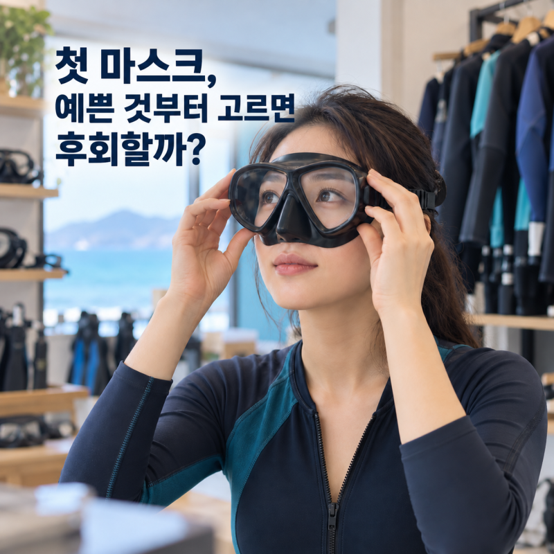 첫 프리다이빙 마스크, 디자인보다 먼저 확인할 것