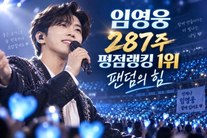 임영웅 아이돌차트 평점랭킹 287주 연속 1위, 기록을 만든 팬덤의 힘