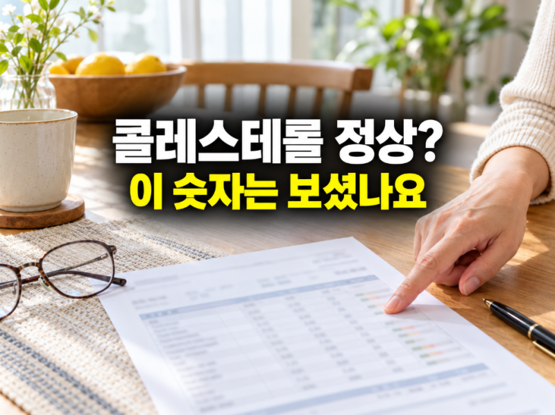 콜레스테롤 정상이라 안심했는데…건강검진표에서 따로 봐야 할 숫자 3개