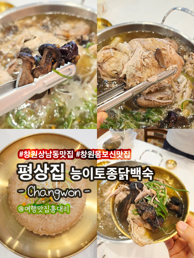 창원 상남동 맛집 평상집 진한 토종닭백숙 몸보신 맛집 후기