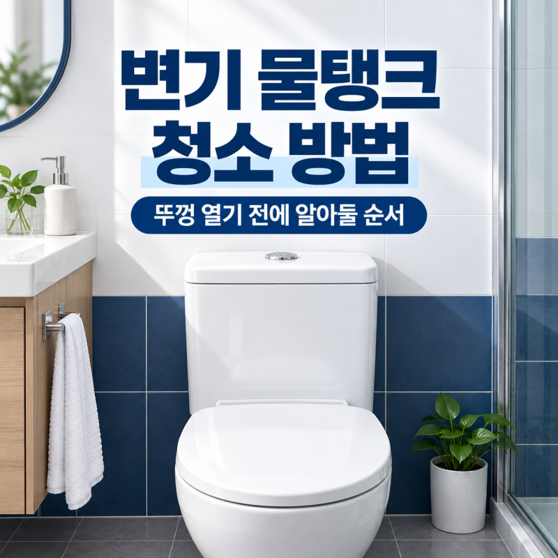 변기 물탱크 청소 방법｜뚜껑 열기 전에 알아둘 순서