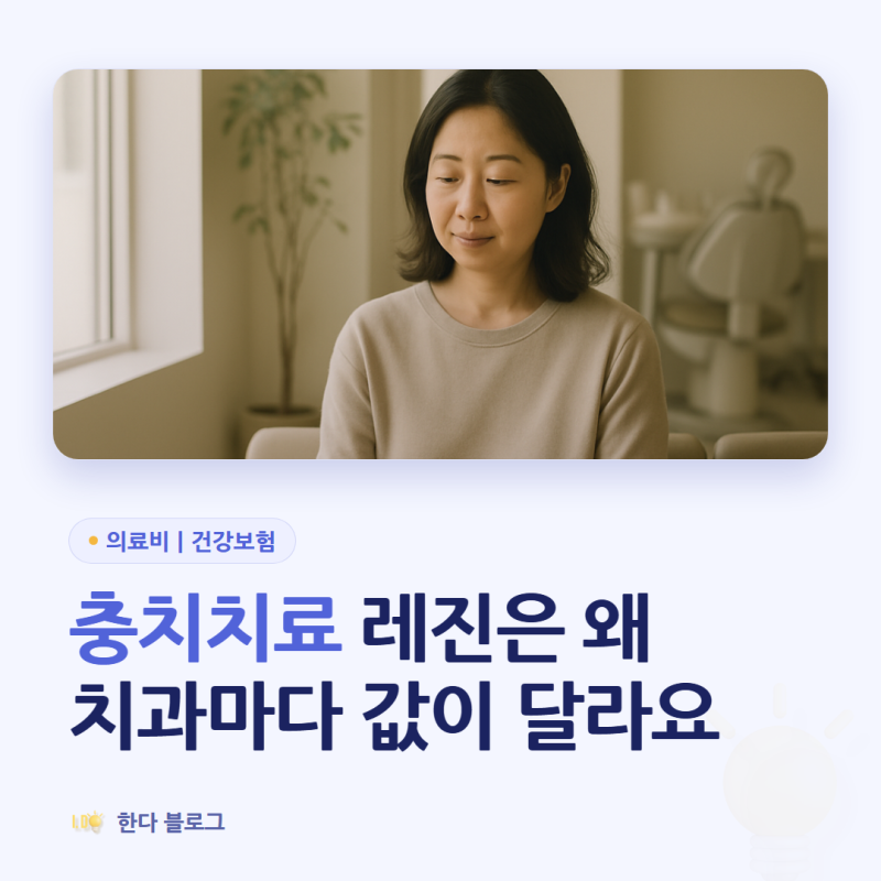 충치치료 비용 얼마 정도 나올까요, 레진은 건강보험 되나요 (2026년 기준)
