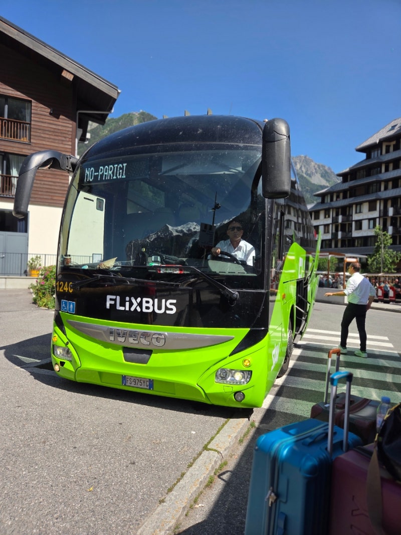 플릭스버스 예약 및 짐 Flix bus 제네바 샤모니 이동해본 후기