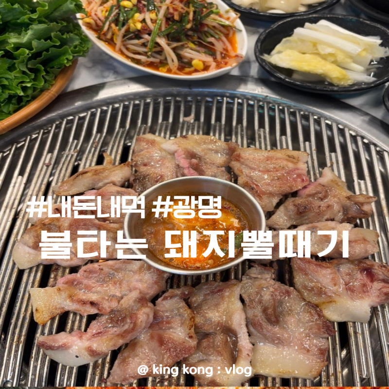 [경기/광명] 광명역 뽈살 맛집ㅣ불타는돼지뽈때기 — 광명 현지인 단골 특수부위 맛집