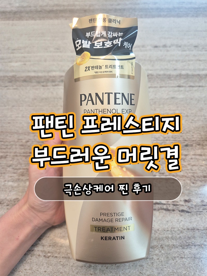 팬틴 프레스티지 데미지 리페어 샴푸 트리트먼트 내돈내산｜향기 좋고 부드러운 머릿결
