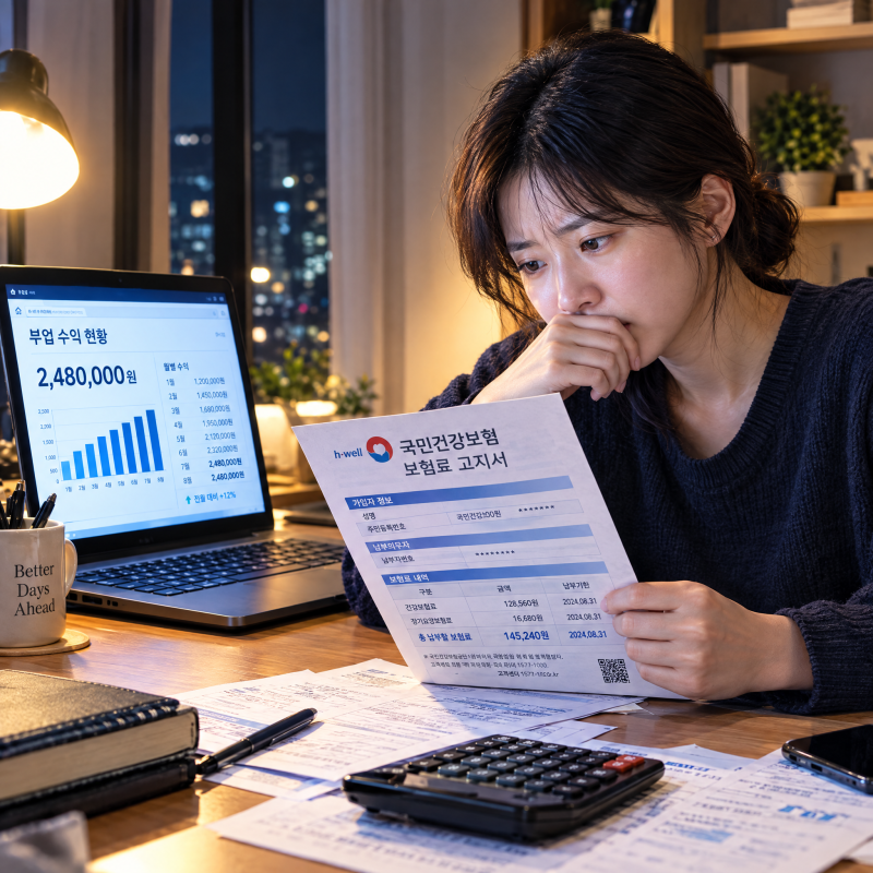 N잡으로 번 돈, 건보료로 다시 나갈 수 있습니다 — 소득월액보험료의 함정