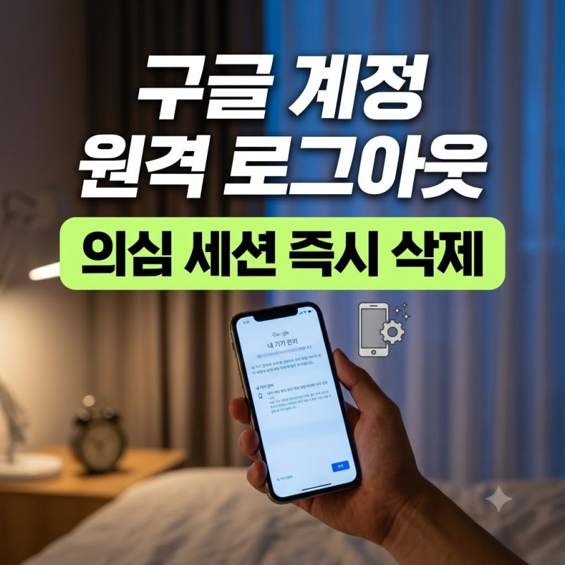 구글 계정 로그인 기기 확인! 연휴 뒤 공용 PC·숙소 접속 기록 원격 로그아웃 순서 3가지
