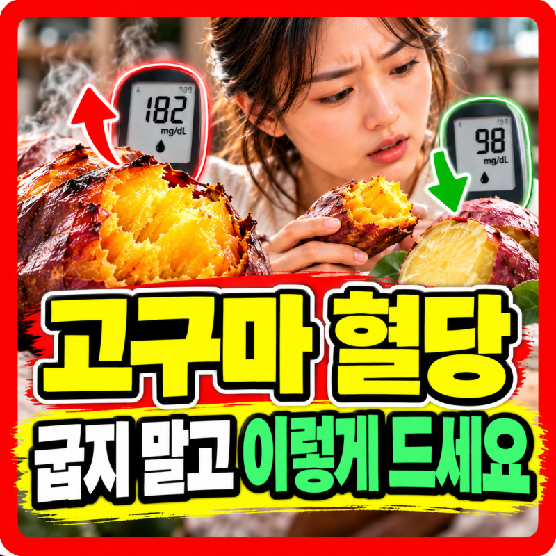 고구마 혈당 삶은고구마 구운고구마 같은 고구마인데 왜 달라질까?