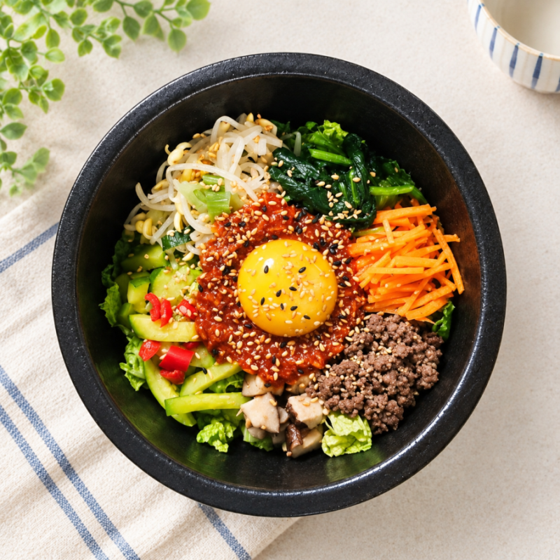 명절 남은 나물 활용 참치 돌솥비빔밥 만들기 비빔밥 양념장 레시피