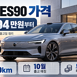 볼보 ES90 가격 7294만원, 보조금·주행거리·출고일 정리