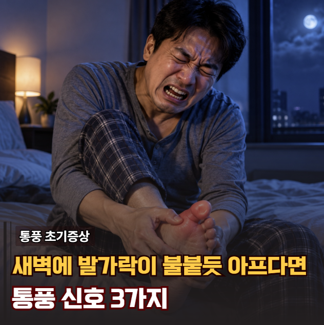 "새벽에 엄지발가락이 불붙듯 아팠다" 통풍 초기증상, 술 마신 다음 날 놓치기 쉬운 신호