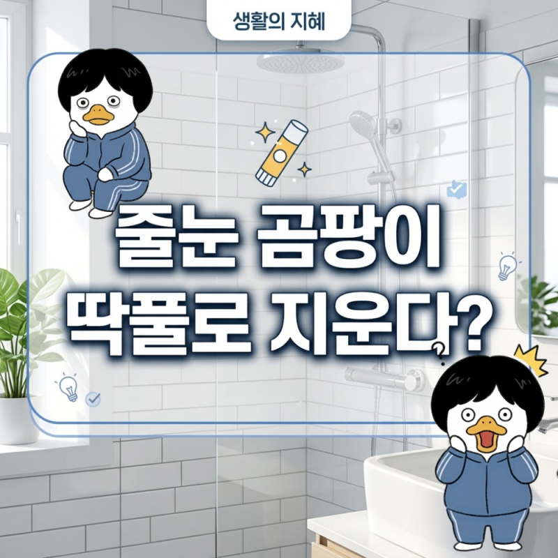 욕실 줄눈 곰팡이 딱풀 제거법? 원리와 올바른 청소 가이드