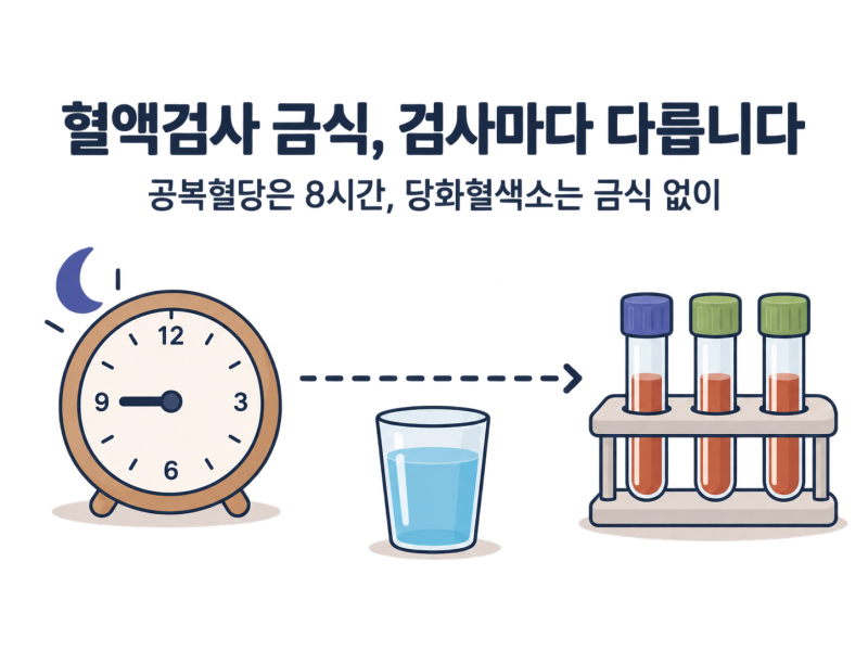 분당 혈액검사 금식 : 당화혈색소 검사는 굶지 않아도 되나요?