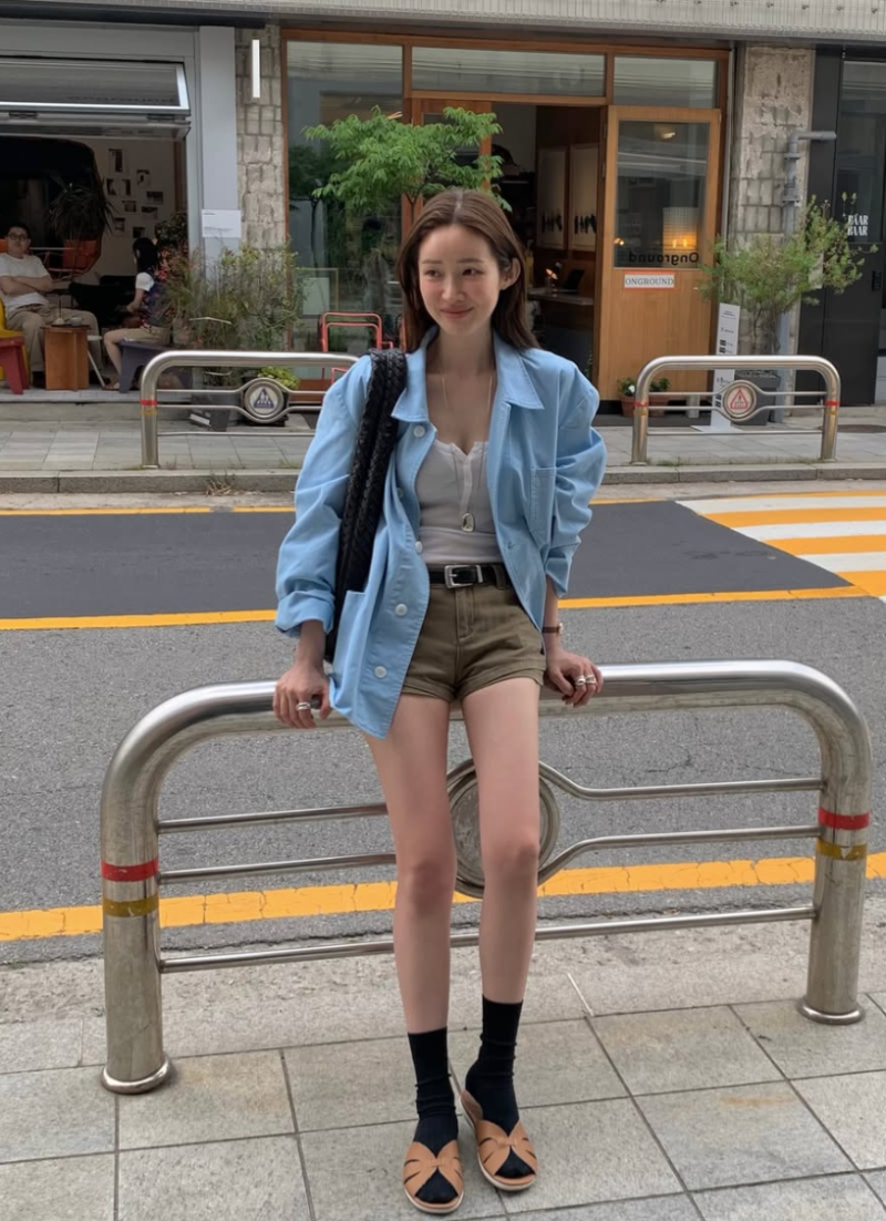 차정원 블루종 미우미우 자켓? 알고보니 10만원대 실리언레일 (이동휘 브랜드)