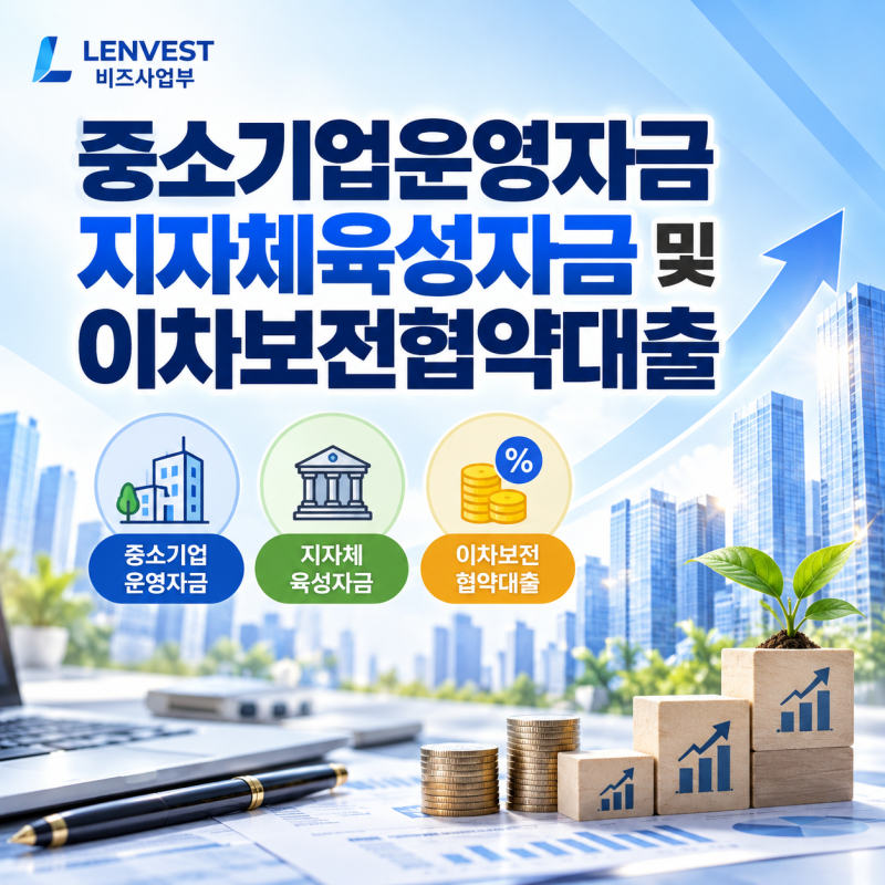 중소기업운영자금 지자체육성자금 및 이차보전협약대출