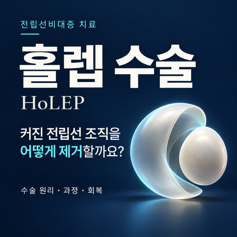 전립선비대증 홀렙 수술, 커진 전립선 조직을 어떻게 제거할까?