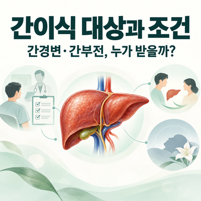 간이식 대상과 조건 총정리｜간경변·간부전, 누가 받을 수 있을까?