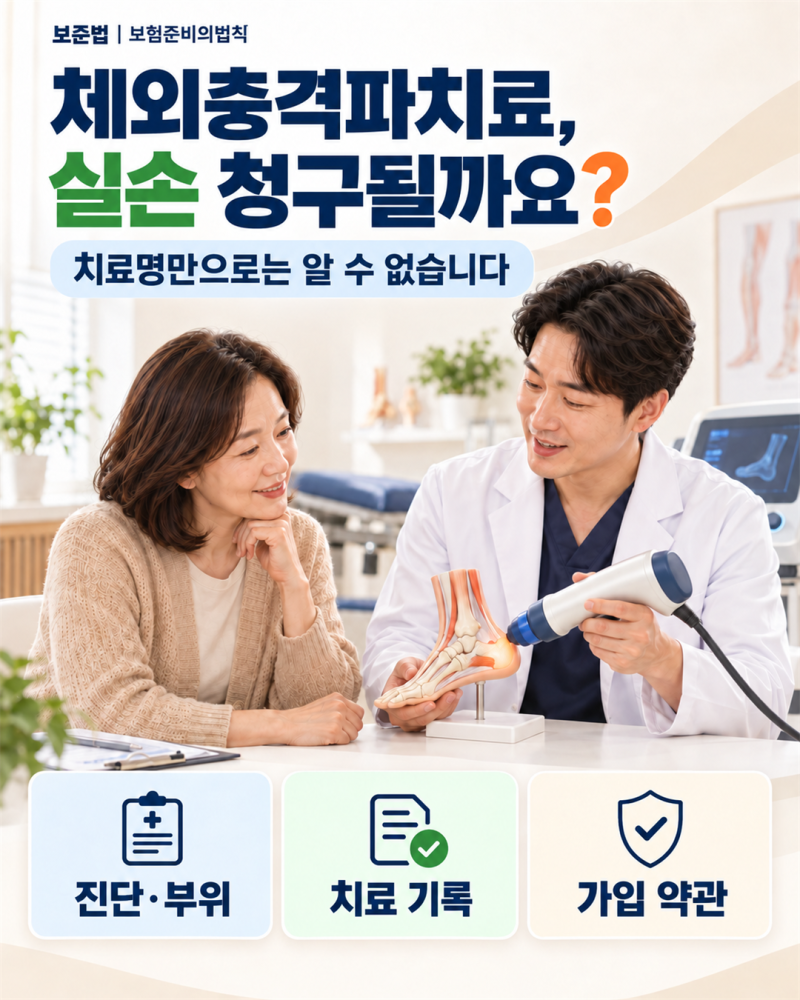 체외충격파치료 실손 청구될까?