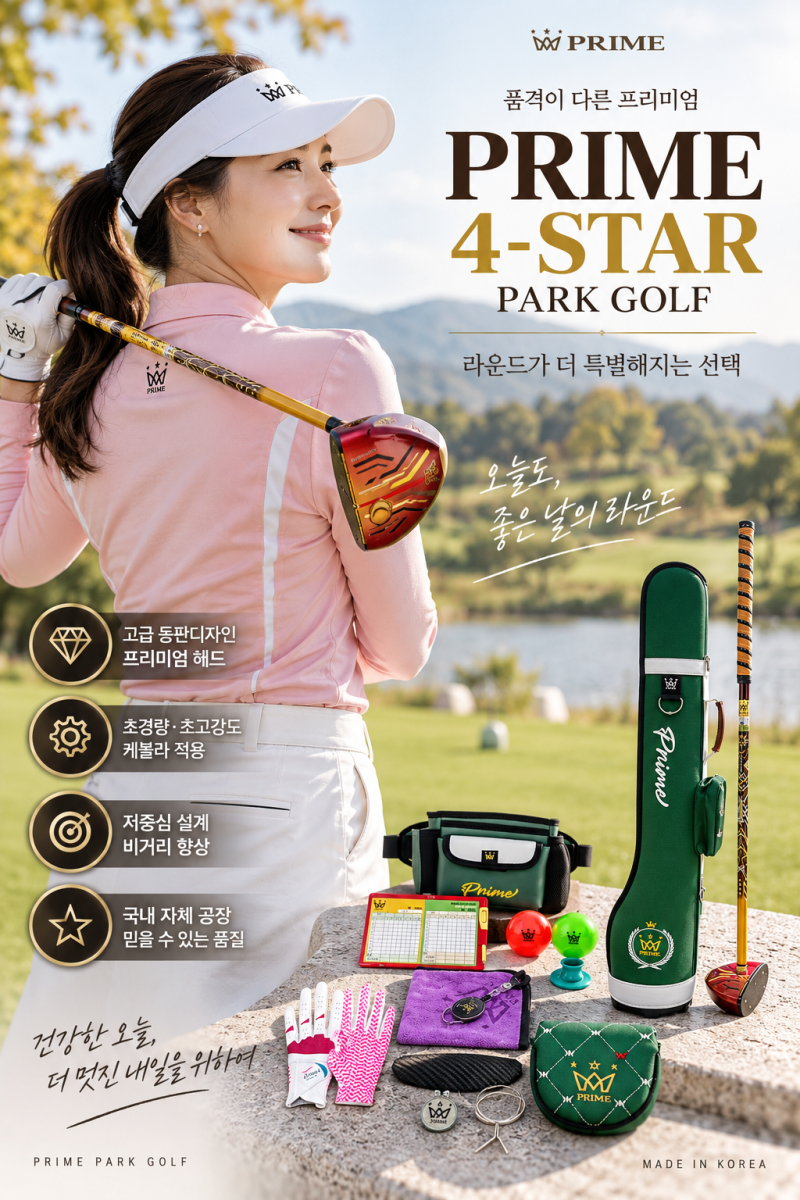 50만원대 여성 파크골프채, 12종 풀세트라면 어디까지 들어있을까?