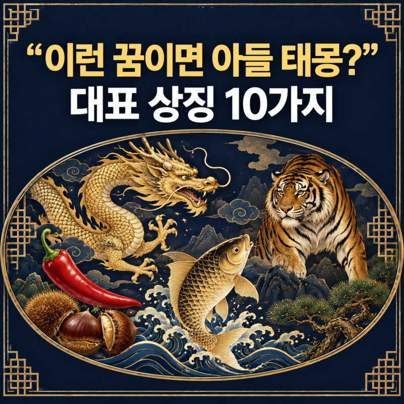 아들 태몽 종류 10가지, 용·호랑이·뱀·고추 꿈 의미