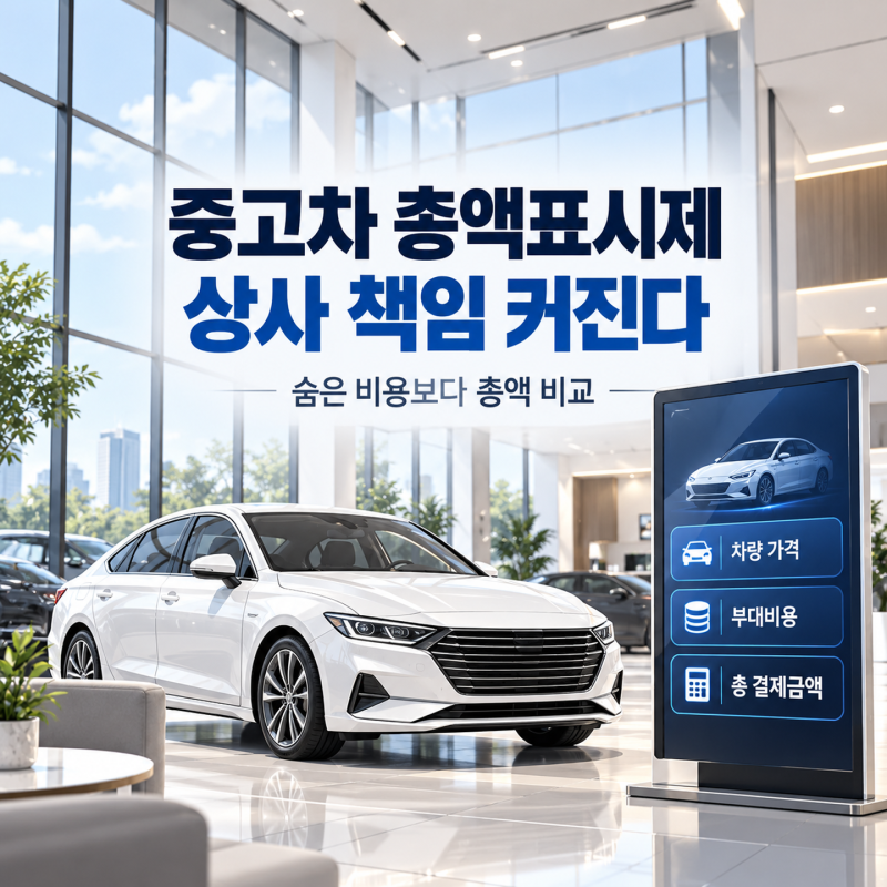 “중고차 딜러만 욕했는데 아니었네” 총액표시제 도입에 상사 책임 커진다