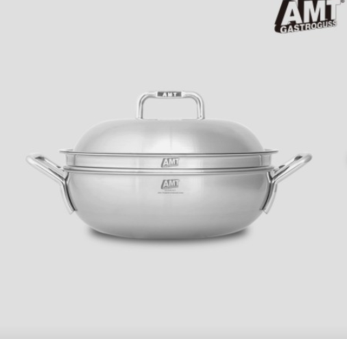 "평생 쓰는 스텐 냄비" AMT 샤프 28cm 파티웍 316Ti 통5중 실사용 정보