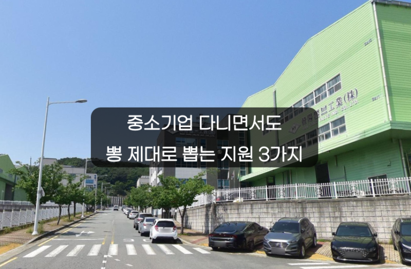 "중소기업 다니면 손드세요" 챙겨야 할 지원 정책 3가지
