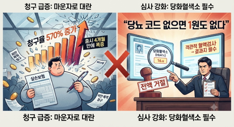 살 빼려 맞은 '마운자로', 당뇨 코드로 속였다가… 실손 청구 570% 폭증에 보험사 '철퇴'
