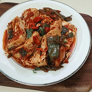 두부조림 만드는법 간단한 두부조림 양념장 아침반찬 레시피