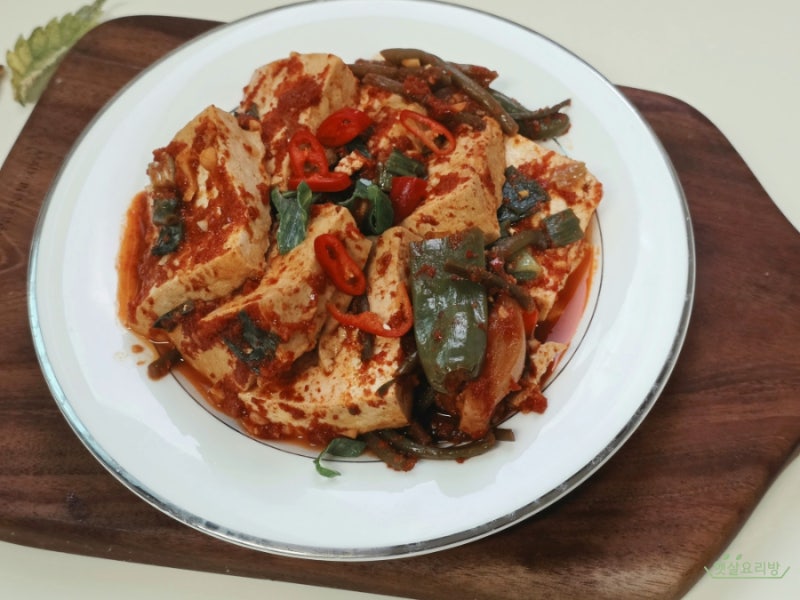 두부조림 만드는법 간단한 두부조림 양념장 아침반찬 레시피