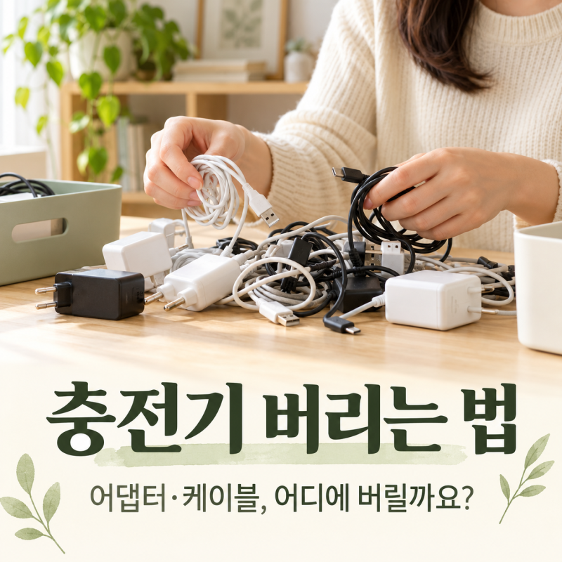 충전기 버리는 법｜쌓아둔 어댑터와 케이블, 어디에 버릴까요?
