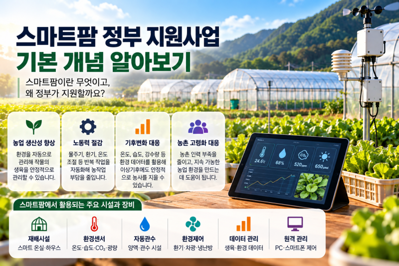 스마트팜 정부 지원사업 알아보기｜처음 시작하는 농가가 먼저 알아야 할 것
