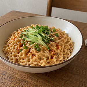 윤남노 탄탄면 만들기｜땅콩버터 라면으로 만드는 고소한 비빔면