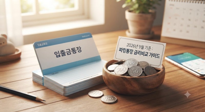 파킹통장 금리비교 2026 9월, 연 8%라던데 실제 이자는 얼마? (한도 함정 정리)