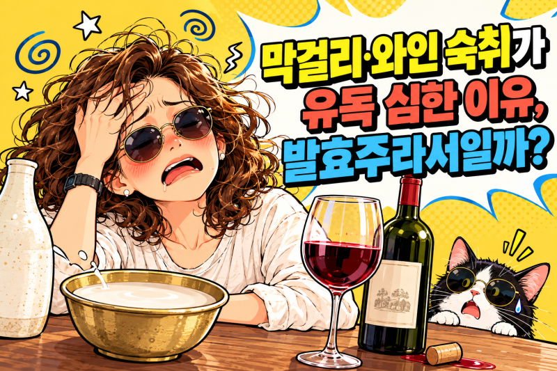 막걸리·와인 숙취가 유독 심한 이유, 발효주라서일까?