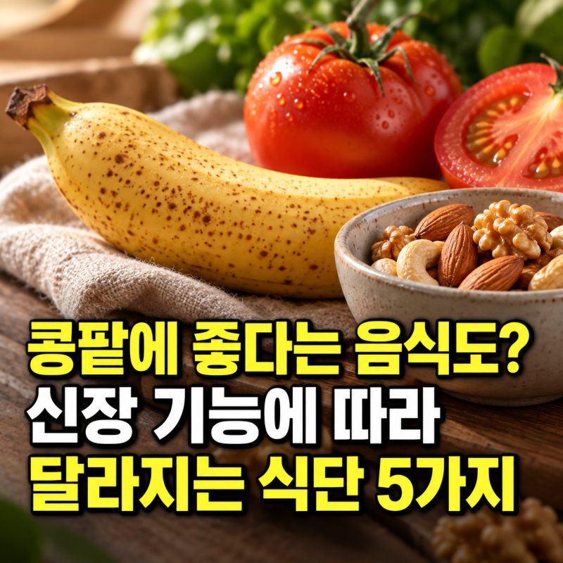 "콩팥에 좋다는 음식도 조심?" 신장 기능에 따라 달라지는 식단 5가지