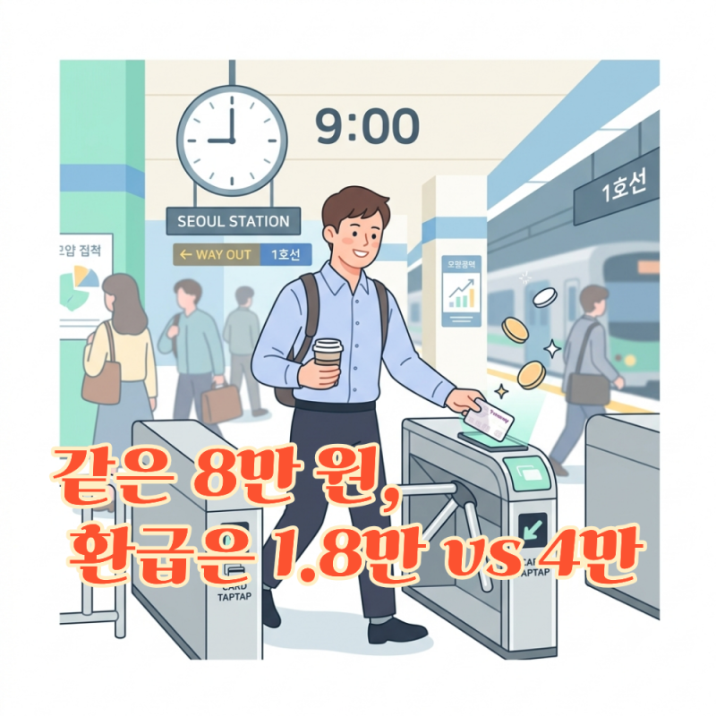 반값 모두의카드 종료, 10월부터 모두의카드 환급률 올리려면 시차시간 챙기세요